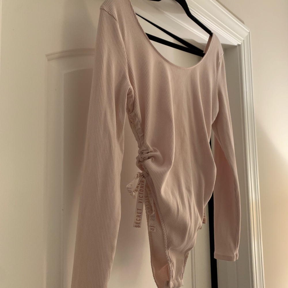 Victoria’s Secret Soft Ribbed Ribboned Body Suit Large - Picture 6 of 12